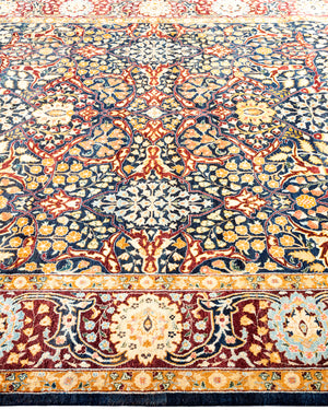 Mogul, One-of-a-Kind Hand-Knotted Area Rug  - Blue,  6' 2" x 9' 1"