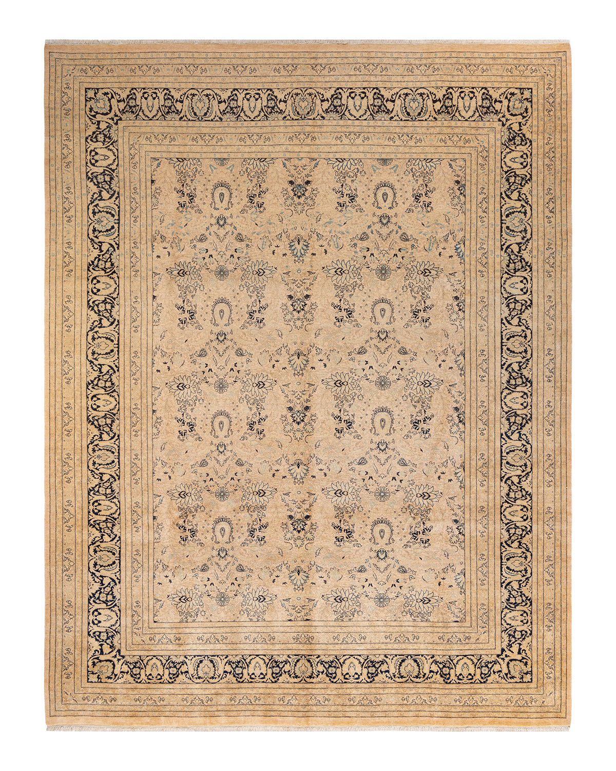 Mogul, One-of-a-Kind Hand-Knotted Area Rug  - Beige, 9' 1" x 11' 10"