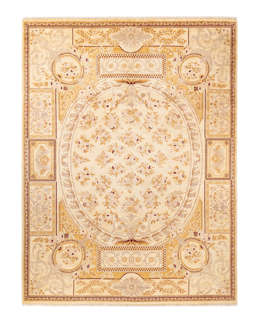 Mogul, One-of-a-Kind Handmade Area Rug  - Ivory, 9' 1" x 12' 0"