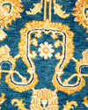 Eclectic, One-of-a-Kind Handmade Area Rug  - Blue, 6' 1" x 9' 0"