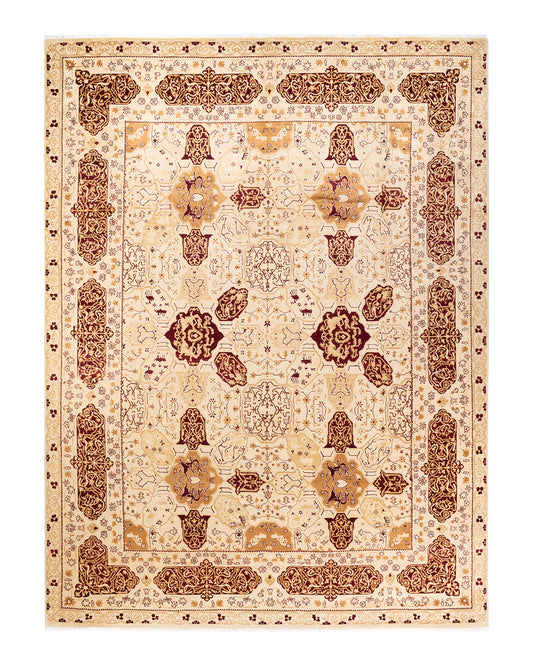 Mogul, One-of-a-Kind Hand-Knotted Area Rug  - Ivory, 9' 0" x 11' 10"