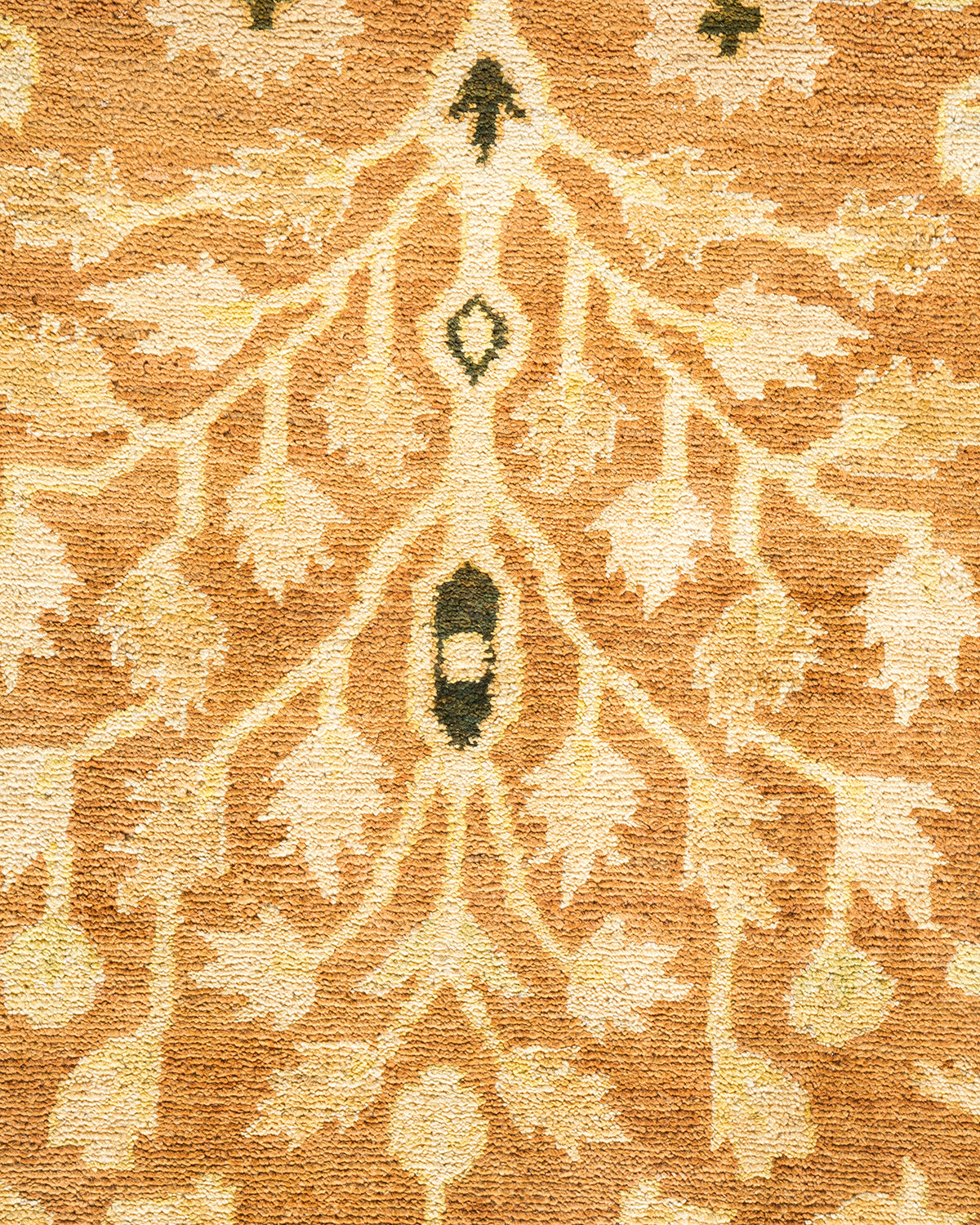 Eclectic, One-of-a-Kind Hand-Knotted Area Rug  - Yellow, 9' 2" x 11' 10"
