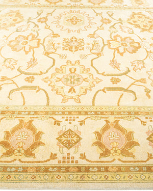 Eclectic, One-of-a-Kind Hand-Knotted Area Rug  - Ivory, 8' 1" x 10' 0"