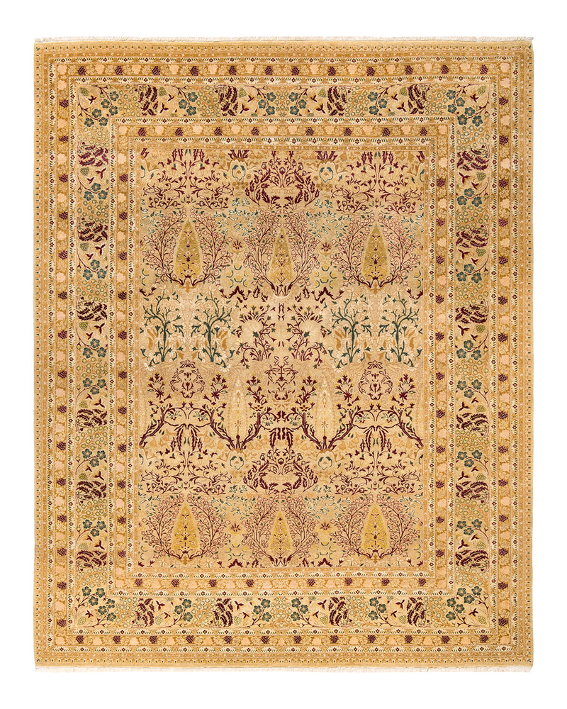 Mogul, One-of-a-Kind Hand-Knotted Area Rug  - Yellow,  8' 4