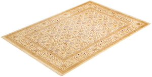Mogul, One-of-a-Kind Hand-Knotted Area Rug  - Ivory, 6' 1" x 8' 7"