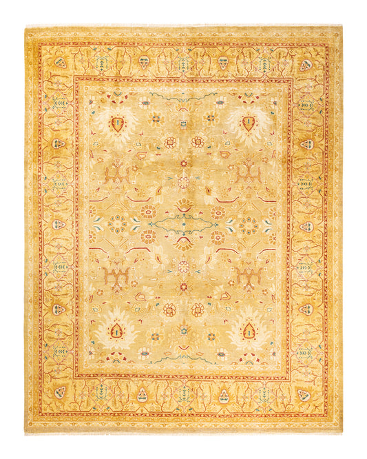 Mogul, One-of-a-Kind Hand-Knotted Area Rug  - Yellow, 8' 0" x 9' 10"