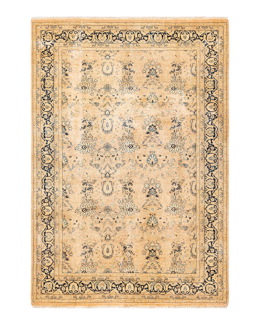 Mogul, One-of-a-Kind Hand-Knotted Area Rug  - Pink,  6' 3" x 9' 1"