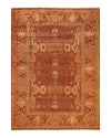 Eclectic, One-of-a-Kind Hand-Knotted Area Rug  - Orange, 6' 3" x 8' 5"