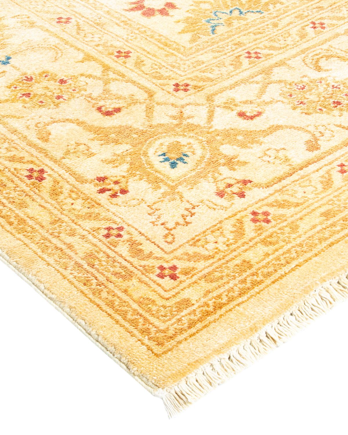 Eclectic, One-of-a-Kind Hand-Knotted Area Rug  - Ivory,  8' 1" x 10' 8"