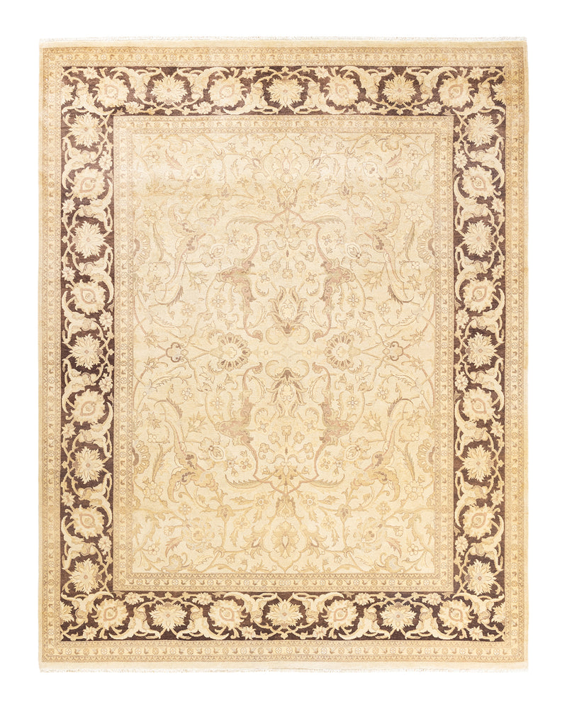 Eclectic, One-of-a-Kind Hand-Knotted Area Rug  - Ivory,  8' 0