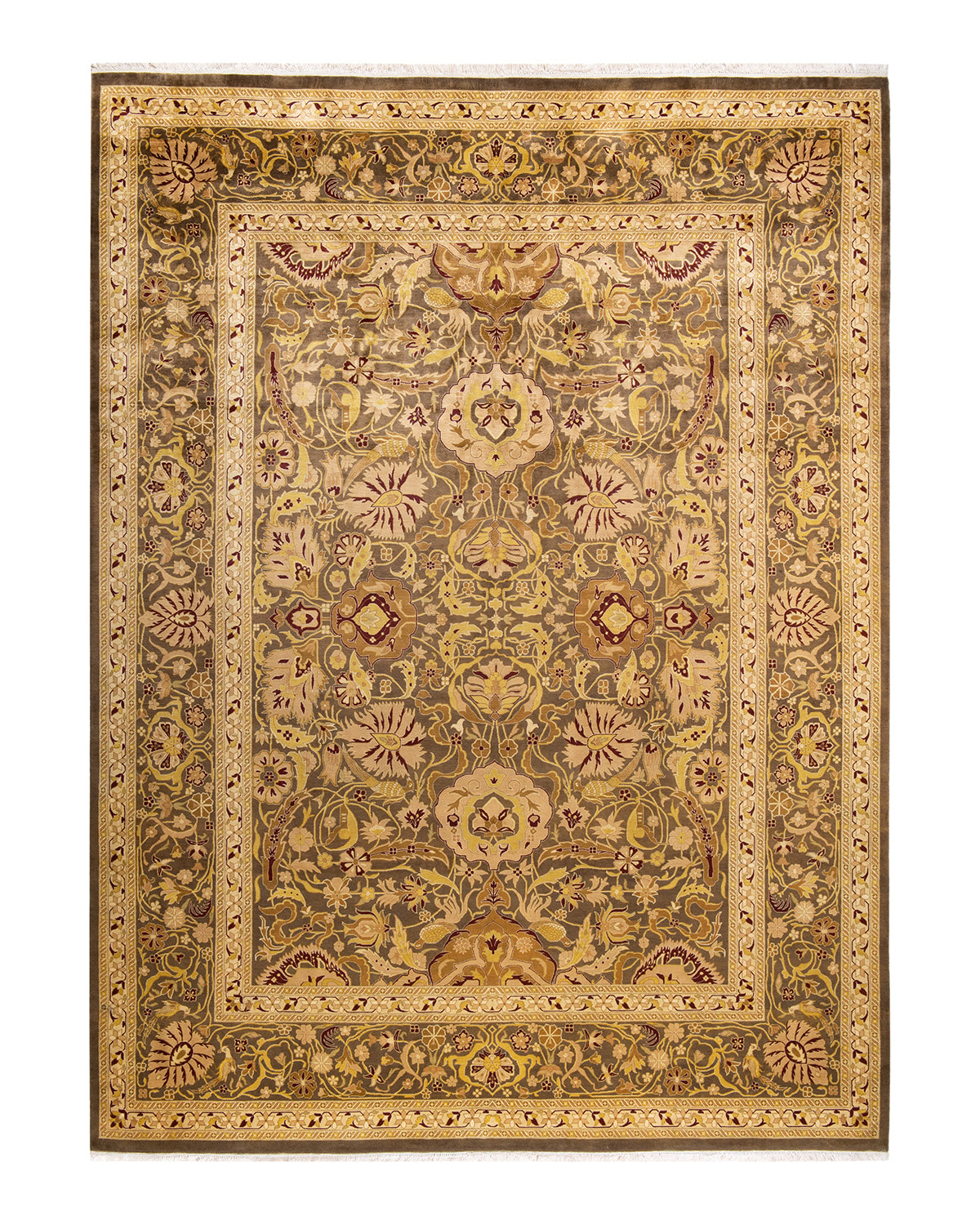 Mogul, One-of-a-Kind Hand-Knotted Area Rug  - Brown, 9' 0" x 12' 2"