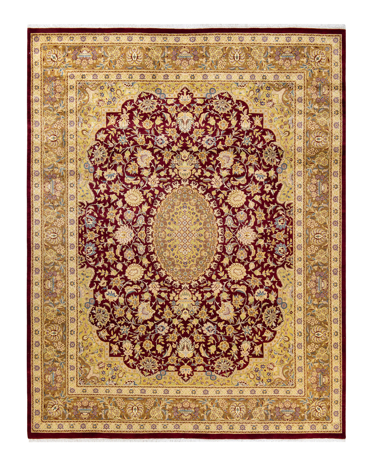 Mogul, One-of-a-Kind Hand-Knotted Area Rug  - Red,  8' 3" x 10' 7"