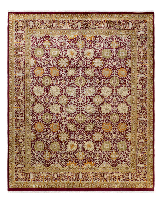 Mogul, One-of-a-Kind Hand-Knotted Area Rug  - Purple,  8' 1" x 9' 8"
