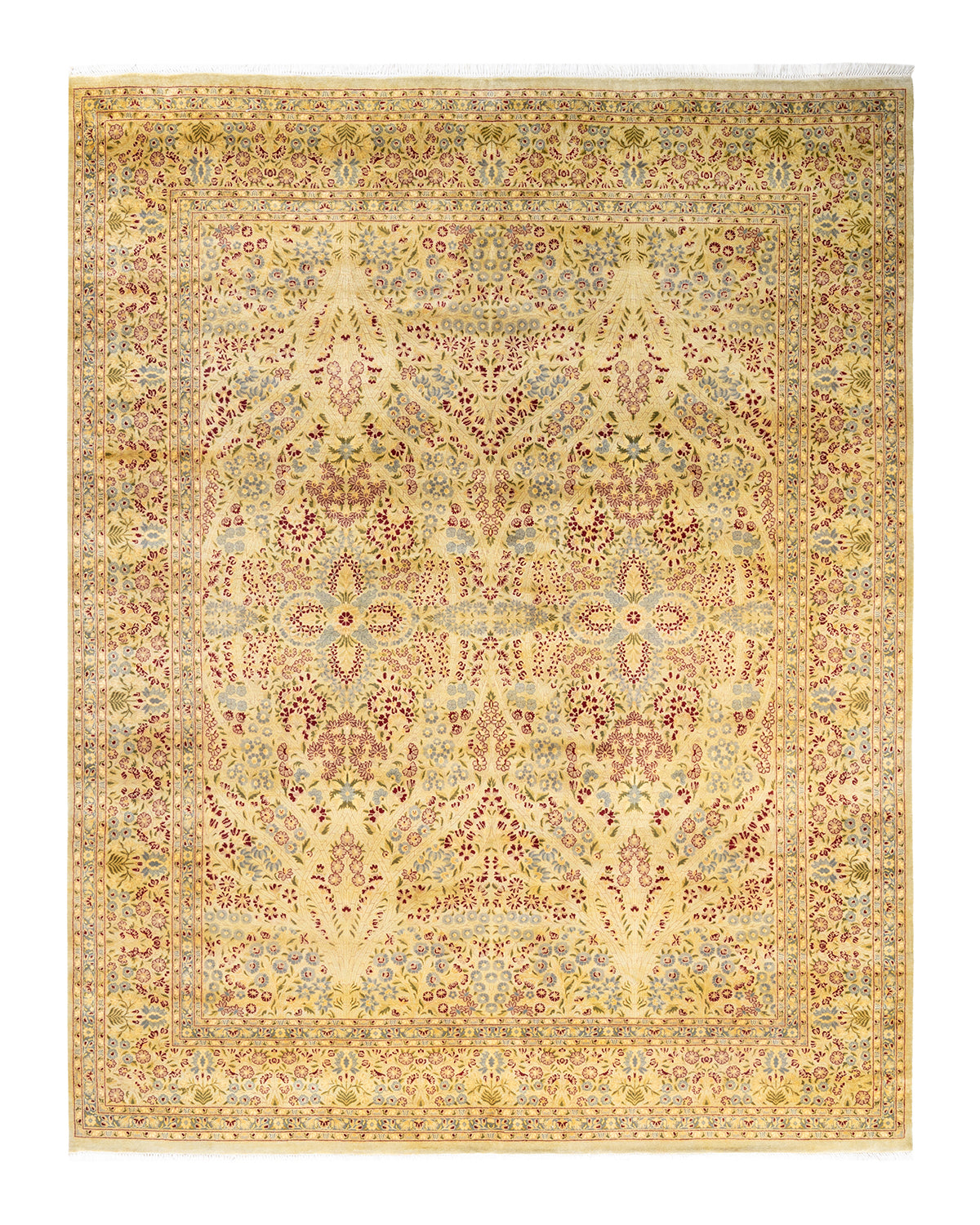 Mogul, One-of-a-Kind Hand-Knotted Area Rug  - Yellow,  8' 1" x 10' 4"