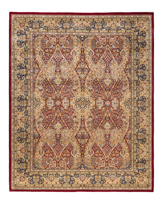 Mogul, One-of-a-Kind Hand-Knotted Area Rug  - Red,  8' 2" x 10' 2"