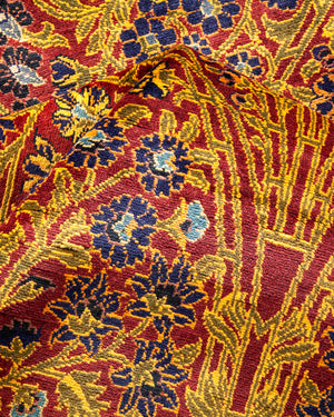 Mogul, One-of-a-Kind Hand-Knotted Area Rug  - Red,  8' 1" x 10' 2"