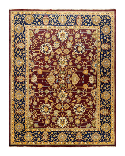 Mogul, One-of-a-Kind Hand-Knotted Area Rug  - Red,  8' 2" x 10' 6"