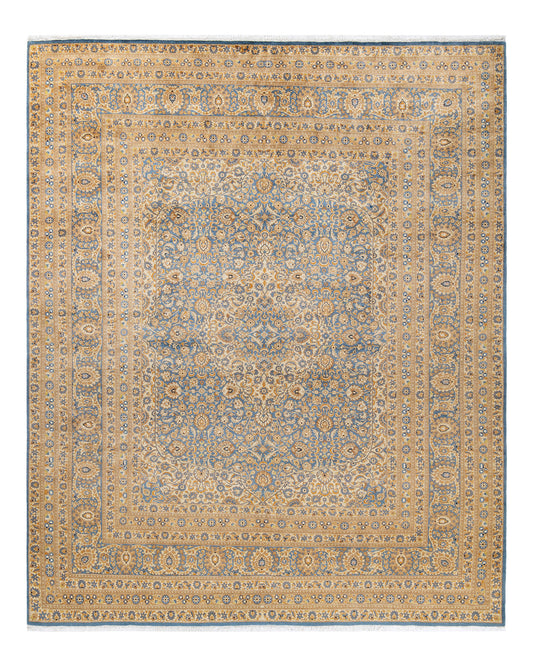 Mogul, One-of-a-Kind Hand-Knotted Area Rug  - Light Blue,  7' 10" x 9' 8"