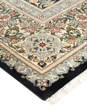 Mogul, One-of-a-Kind Hand-Knotted Area Rug  - Black,  8' 2" x 11' 3"