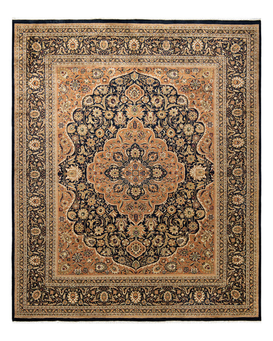 Mogul, One-of-a-Kind Hand-Knotted Area Rug  - Black,  8' 2" x 9' 10"