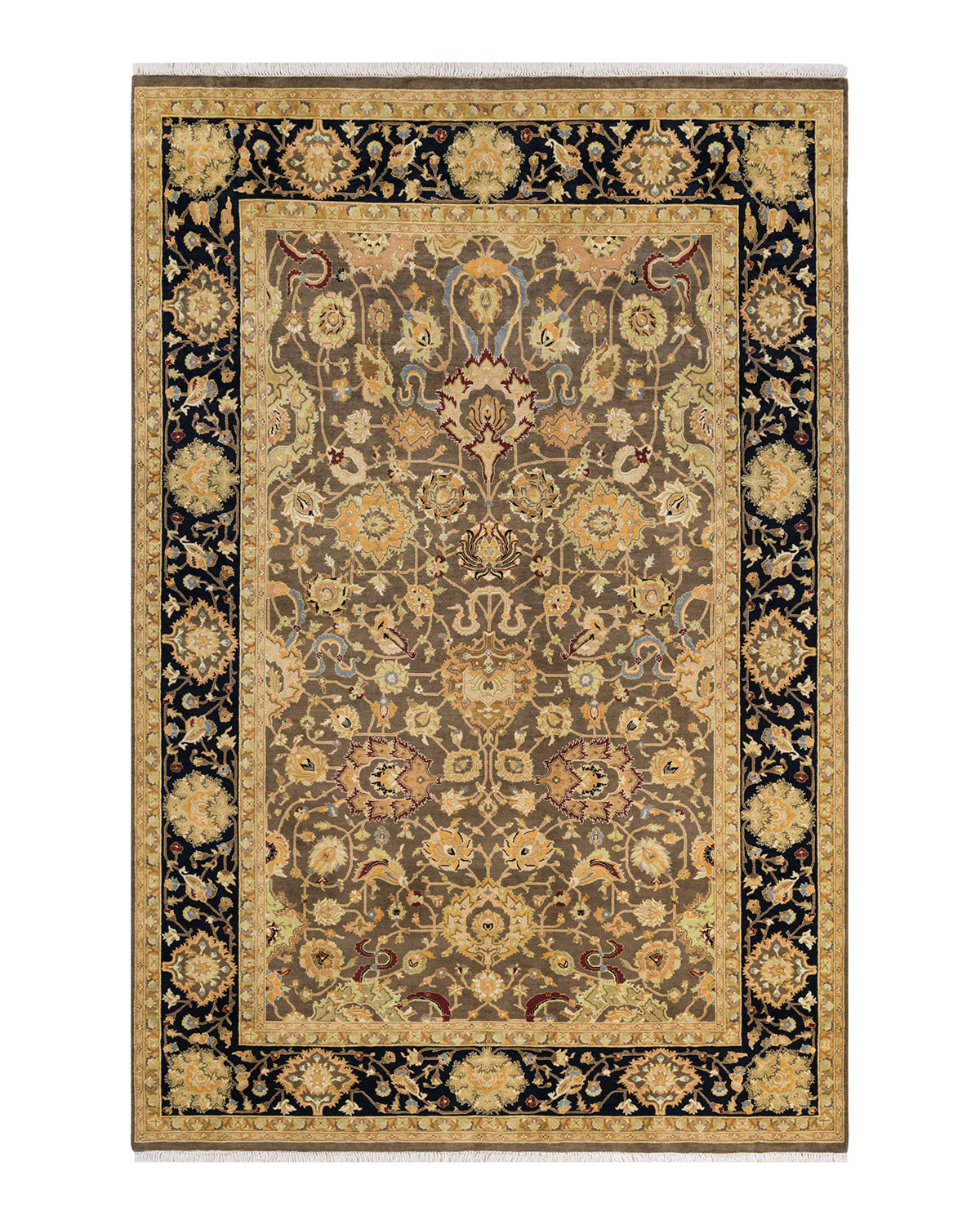 Mogul, One-of-a-Kind Hand-Knotted Area Rug  - Brown, 5' 10" x 8' 10"