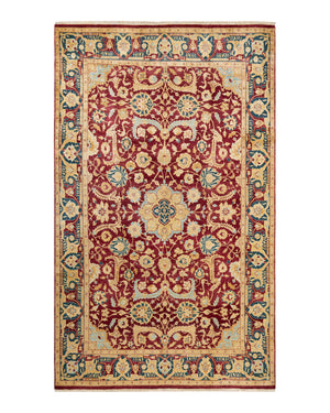 Mogul, One-of-a-Kind Hand-Knotted Area Rug  - Red, 6' 1" x 9' 10"