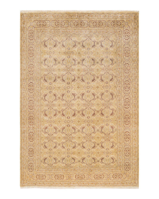 Mogul, One-of-a-Kind Hand-Knotted Area Rug  - Yellow, 6' 0" x 8' 10"