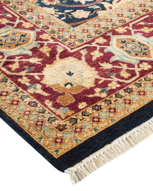 Mogul, One-of-a-Kind Hand-Knotted Area Rug  - Blue, 6' 1" x 9' 1"