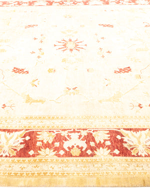 Eclectic, One-of-a-Kind Hand-Knotted Area Rug  - Ivory, 8' 3" x 10' 4"