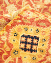 Eclectic, One-of-a-Kind Hand-Knotted Area Rug  - Orange, 8' 2" x 9' 9"