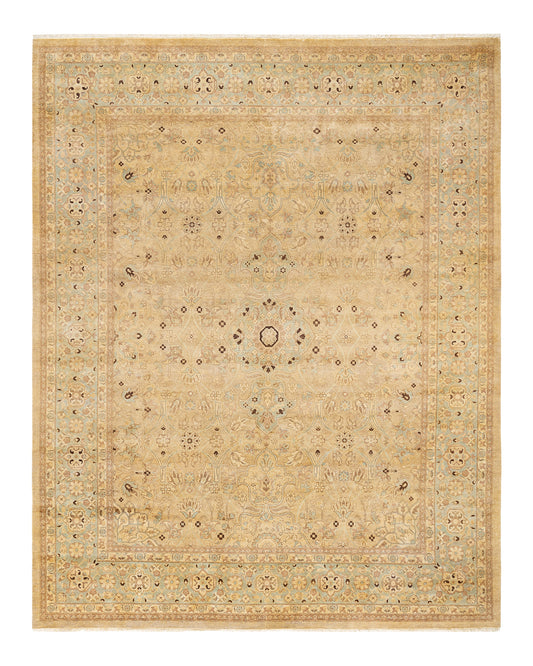 Eclectic, One-of-a-Kind Hand-Knotted Area Rug  - Ivory,  8' 1" x 10' 4"