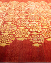 Eclectic, One-of-a-Kind Hand-Knotted Area Rug  - Red,  8' 0" x 9' 10"