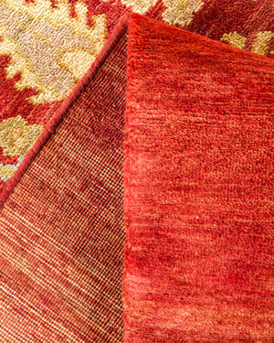 Eclectic, One-of-a-Kind Hand-Knotted Area Rug  - Red, 6' 1" x 8' 10"