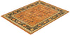 Eclectic, One-of-a-Kind Hand-Knotted Area Rug  - Orange,  9' 3" x 11' 10"