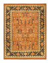 Eclectic, One-of-a-Kind Hand-Knotted Area Rug  - Orange,  9' 3" x 11' 10"