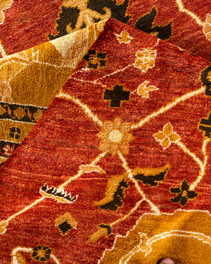 Mogul, One-of-a-Kind Hand-Knotted Area Rug  - Red, 8' 10" x 11' 10"