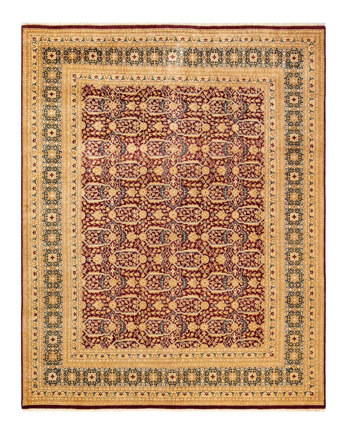 Mogul, One-of-a-Kind Hand-Knotted Area Rug  - Red, 8' 3" x 10' 2"