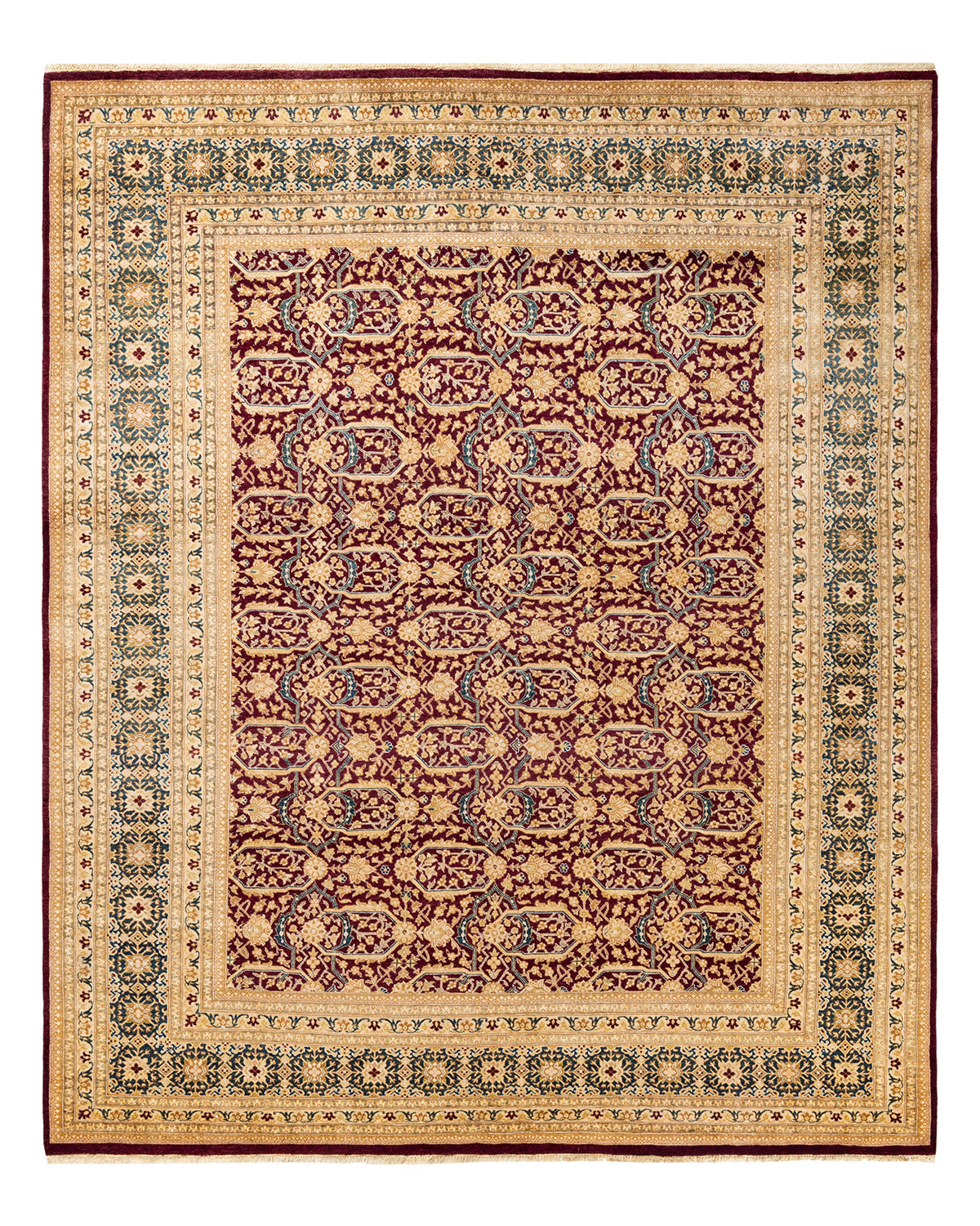 Mogul, One-of-a-Kind Hand-Knotted Area Rug  - Red,  8' 1" x 9' 10"