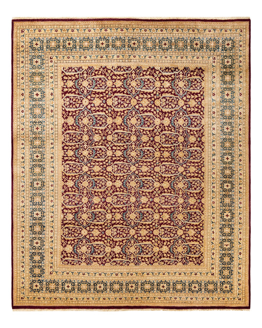 Mogul, One-of-a-Kind Hand-Knotted Area Rug  - Red,  8' 1" x 9' 10"