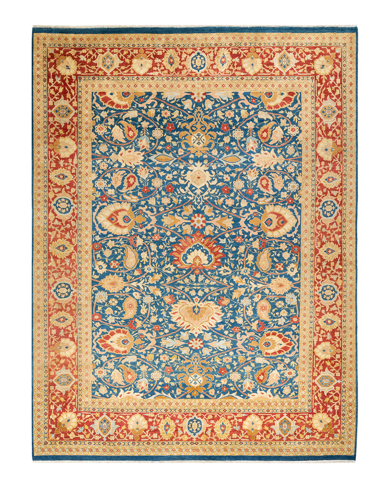 Mogul, One-of-a-Kind Hand-Knotted Area Rug  - Blue,  7' 10