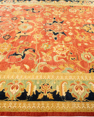 Mogul, One-of-a-Kind Hand-Knotted Area Rug  - Orange, 8' 0" x 10' 1"