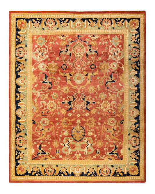 Mogul, One-of-a-Kind Hand-Knotted Area Rug  - Orange, 8' 0" x 10' 1"