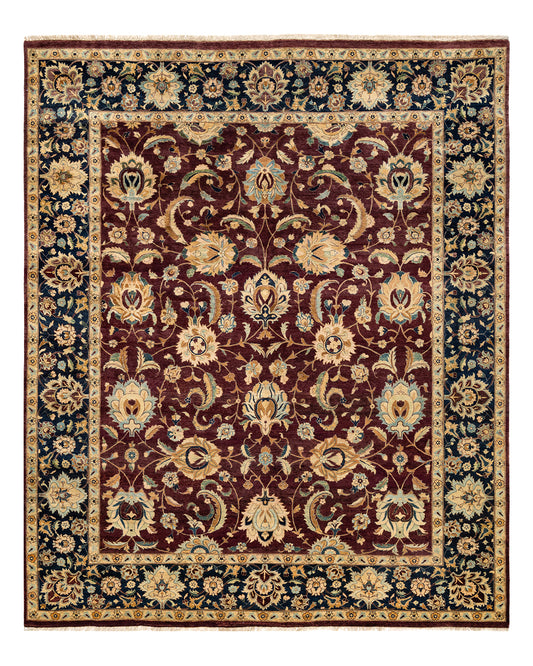 Mogul, One-of-a-Kind Hand-Knotted Area Rug  - Red,  8' 2" x 9' 10"