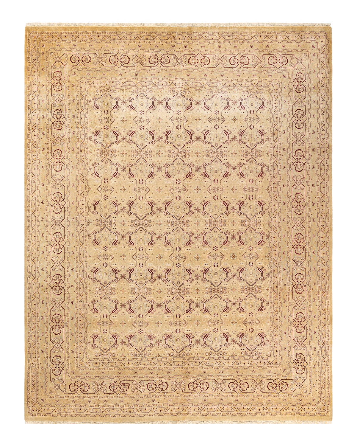 Mogul, One-of-a-Kind Hand-Knotted Area Rug  - Yellow, 8' 1" x 10' 2"