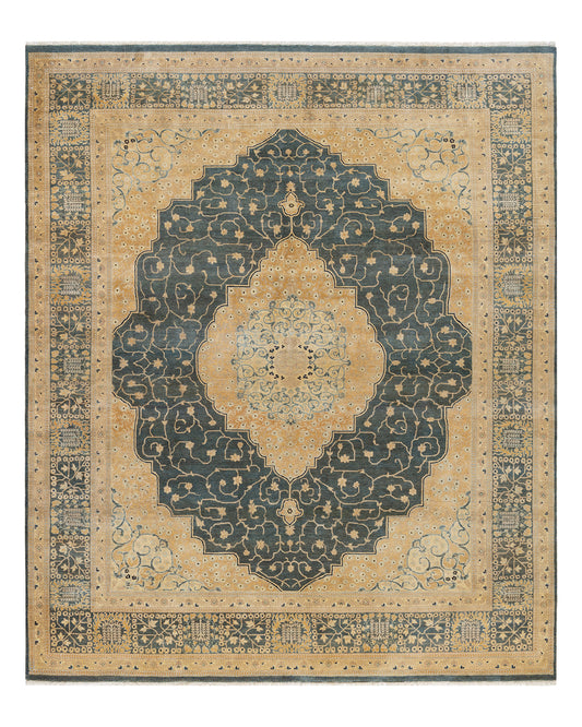 Mogul, One-of-a-Kind Hand-Knotted Area Rug  - Gray,  8' 1" x 9' 10"