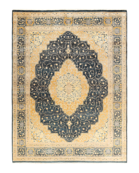 Mogul, One-of-a-Kind Hand-Knotted Area Rug  - Gray,  8' 1" x 10' 8"