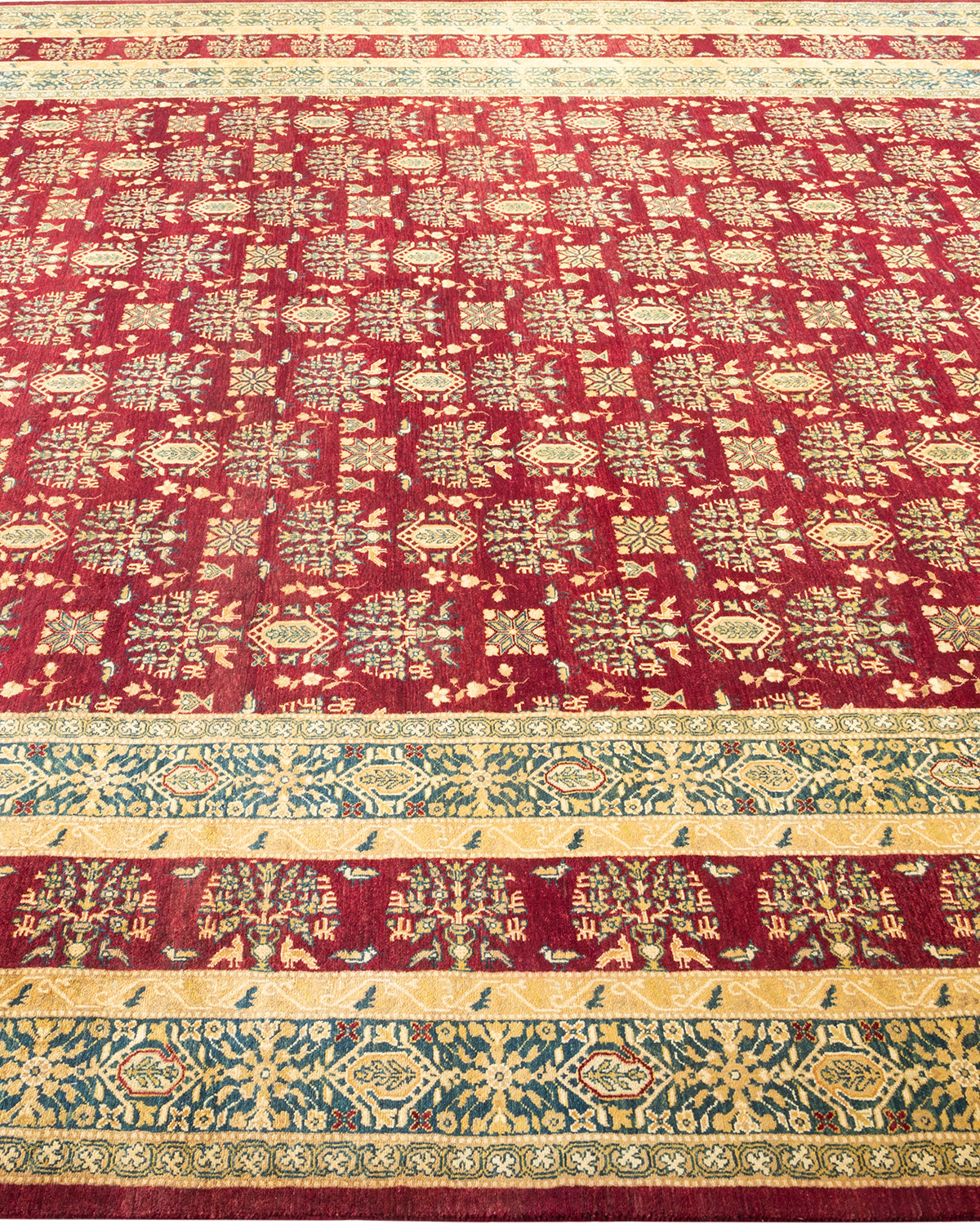 Mogul, One-of-a-Kind Hand-Knotted Area Rug  - Red,  8' 1" x 10' 1"