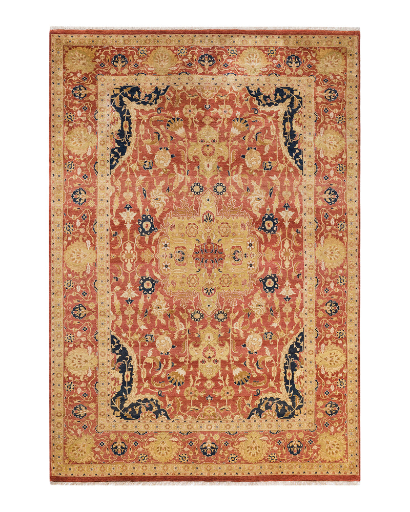 Mogul, One-of-a-Kind Hand-Knotted Area Rug  - Orange, 6' 1