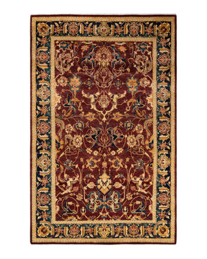 Mogul, One-of-a-Kind Hand-Knotted Area Rug  - Red, 6' 1" x 9' 6"