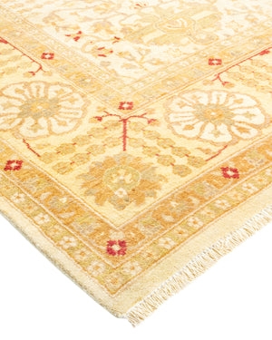 Mogul, One-of-a-Kind Hand-Knotted Area Rug  - Ivory, 6' 1" x 9' 3"